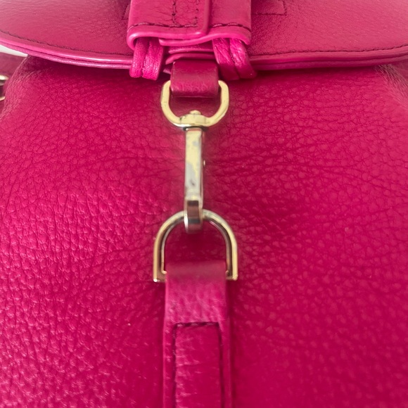 Tory Burch Fuchsia Backpack with Tassels - Picture 6 of 11